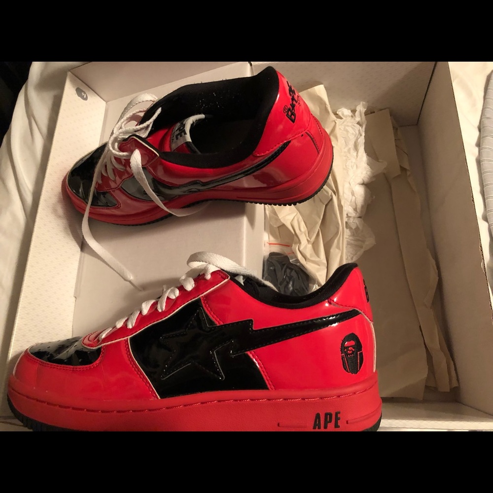 2006 Halloweeny Red Bape Shoes Men's US 9.5 - Picture 3 of 7